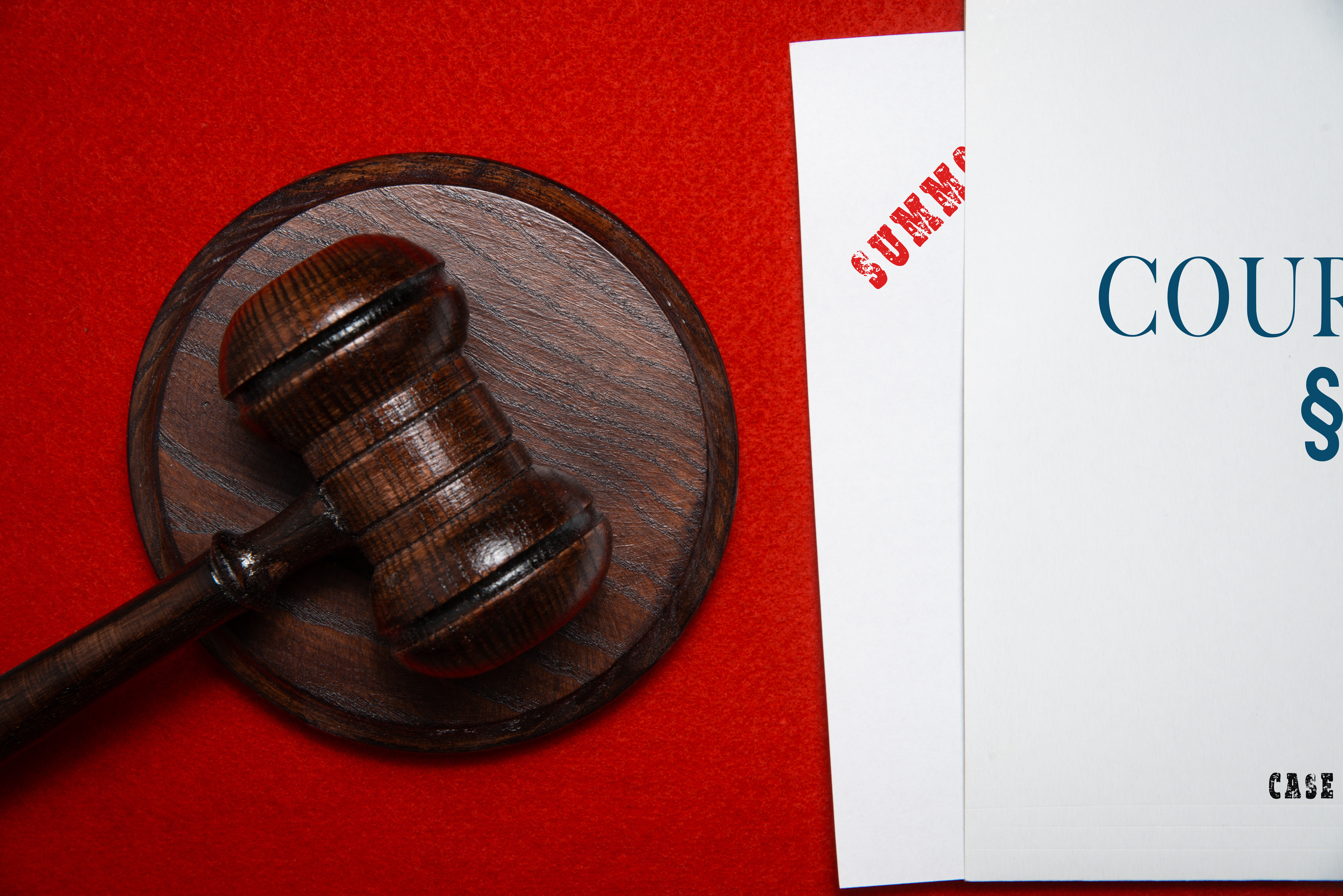 photo of gavel and documents