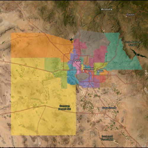 Map of Maricopa County